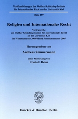 Religion und Internationales Recht. - 