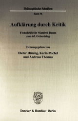 Aufklärung durch Kritik. - 