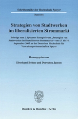 Strategien von Stadtwerken im liberalisierten Strommarkt. - 