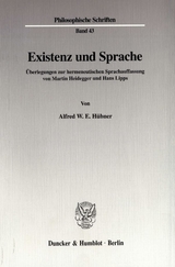 Existenz und Sprache. - Alfred W. E. Hübner