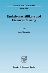 Emissionszertifikate und Finanzverfassung. - Jens Nawrath