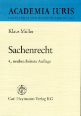 Sachenrecht - Müller, Klaus