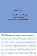 Geistige Zusammenhänge in der Gestaltung des menschlichen Organismus - Rudolf Steiner