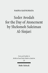 Seder Avodah for the Day of Atonement by Shelomoh Suleiman Al-Sinjari - Naoya Katsumata