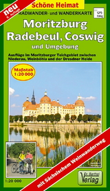 Radwander- und Wanderkarte Moritzburg, Radebeul, Coswig und Umgebung