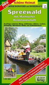 Große Radwander- und Wanderkarte Spreewald mit Märkischer Heidelandschaft