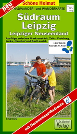 Radwander- und Wanderkarte Südraum Leipzig, Leipziger Neuseenland