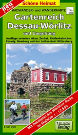 Radwander- und Wanderkarte Gartenreich Dessau-Wörlitz und Umgebung - 