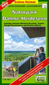 Große Radwander- und Wanderkarte Naturpark Dahme-Heideseen