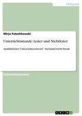 Unterrichtsstunde: Leiter und Nichtleiter - Mirja Patschkowski