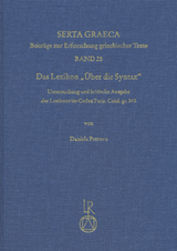 Das Lexikon »Über die Syntax« - Daniela Petrova