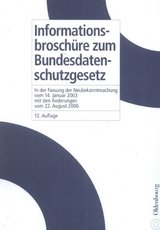 Informationsbroschüre zum Bundesdatenschutzgesetz - Nagel, Kurt; Kiefer, Erich