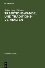 Traditionswandel und Traditionsverhalten - 