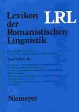 Lexikon der Romanistischen Linguistik (LRL) / Lexikon der Romanistischen Linguistik (LRL). Bände I-VIII - 