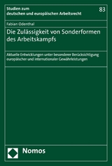 Die Zulässigkeit von Sonderformen des Arbeitskampfs - Fabian Odenthal