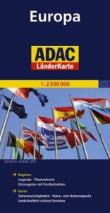 ADAC LänderKarte Europa 1:2 500 000