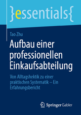 Aufbau einer professionellen Einkaufsabteilung - Tao Zhu