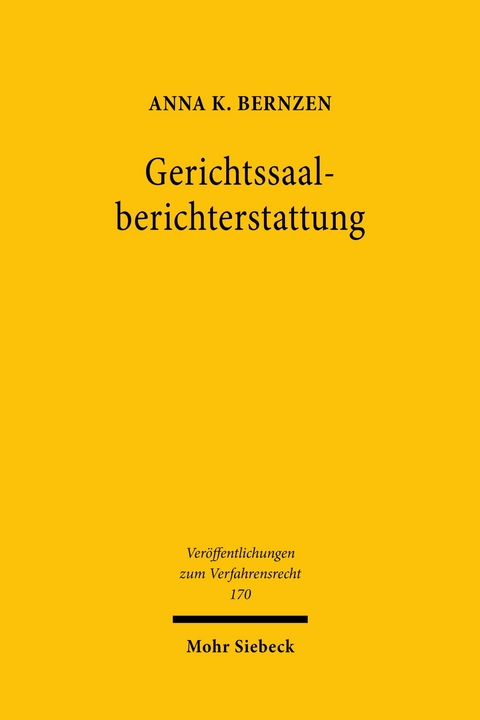 Gerichtssaalberichterstattung -  Anna K. Bernzen