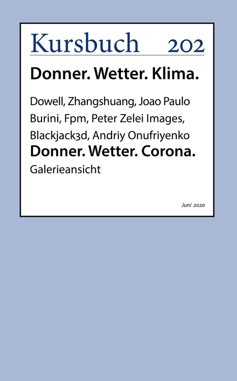 Donner. Wetter. Corona. -  Joao Paulo Burini (u.a.)