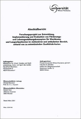 Abschlussbericht zum Forschungsprojekt Entwicklung, Implementierung und Evaluation von Förderungs- und Lebensgestaltungskonzepten für Wachkoma- und Langzeitpatinenten im stationären und ambulanten Bereich - Christel Bienstein, H J Hannich