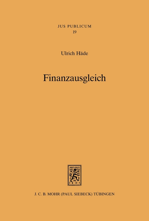 Finanzausgleich -  Ulrich Häde