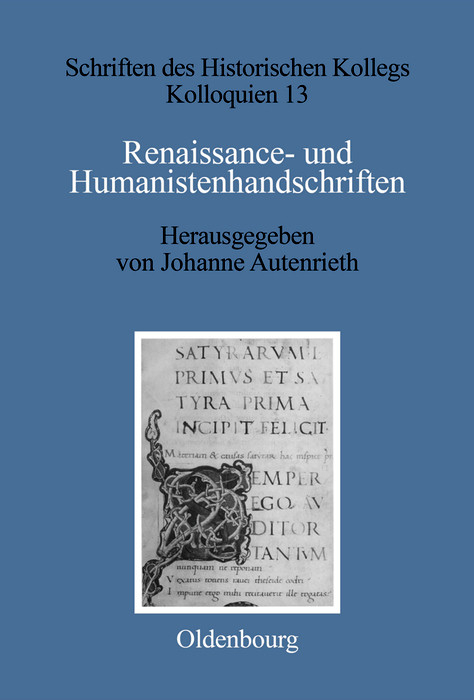 Renaissance- und Humanistenhandschriften - 