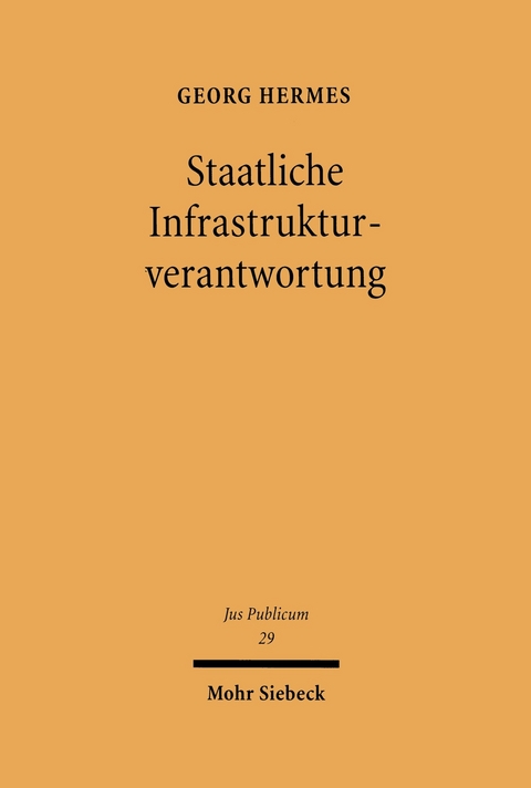 Staatliche Infrastrukturverantwortung -  Georg Hermes