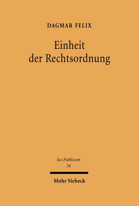 Einheit der Rechtsordnung -  Dagmar Felix