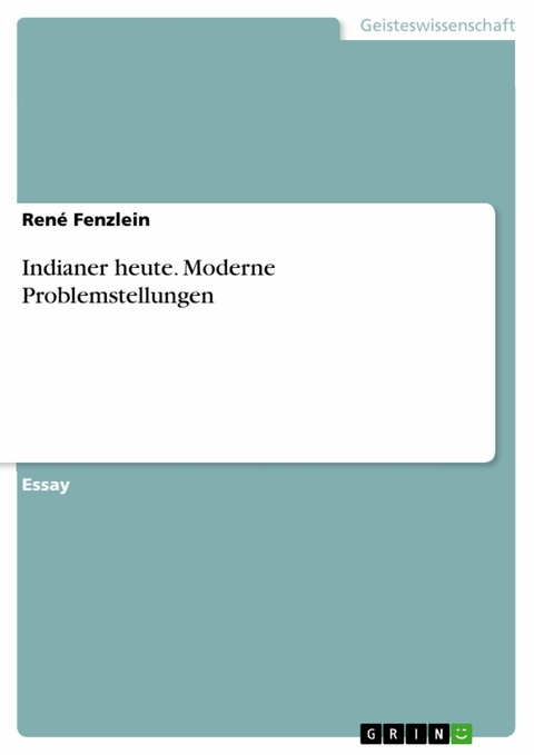 Indianer heute. Moderne Problemstellungen - René Fenzlein