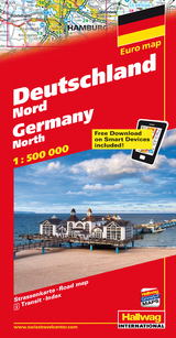 Deutschland Nord Strassenkarte 1:500 000 - 