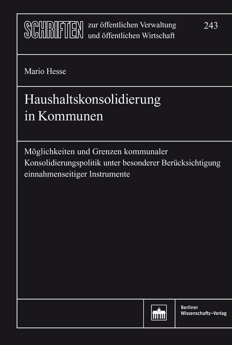 Haushaltskonsolidierung in Kommunen -  Mario Hesse