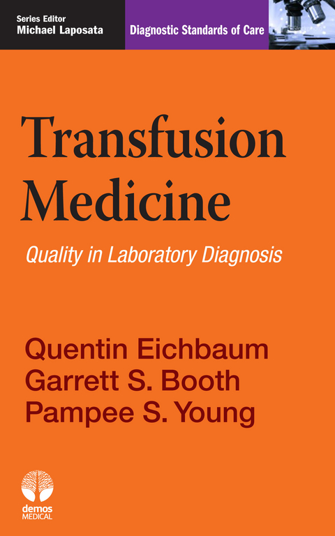 Transfusion Medicine - MS Garrett S. Booth MD, PhD Pampee S. Young MD, PhD Quentin Eichbaum MD