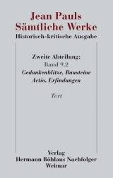 Jean Pauls Sämtliche Werke. Historisch-kritische Ausgabe - Jean Paul