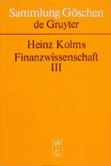 Heinz Kolms: Finanzwissenschaft / Besondere Steuerlehre - Heinz Kolms