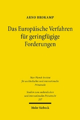 Das Europäische Verfahren für geringfügige Forderungen - Arno Brokamp