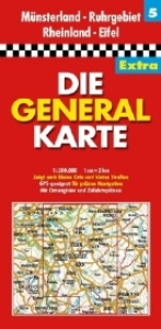 Generalkarte Deutschland Extra. 1:200000 / Münsterland /Ruhrgebiet /Rheinland /Eifel - 