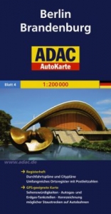 ADAC AutoKarte Deutschland Blatt 4 Berlin, Brandenburg 1:200 000