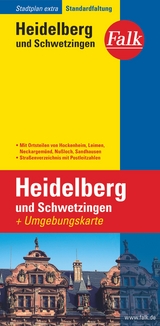 Falk Stadtplan Extra Heidelberg, Schwetzingen 1:17.500