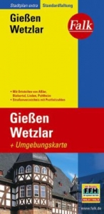 Falk Stadtplan Extra Standardfaltung Gießen-Wetzlar - 