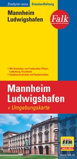 Falk Stadtplan Extra Mannheim, Ludwigshafen 1:20.000 - 