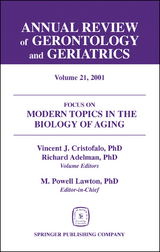 Annual Review of Gerontology and Geriatrics, Volume 21, 2001 - 