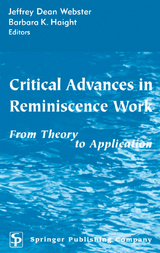 Critical Advances in Reminiscence Work - 