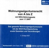 Wohnungseigentumsrecht von A bis Z, 1 CD-ROM - Spatz, Lothar