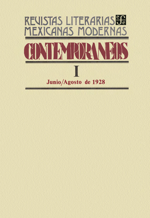 Contemporáneos I, junio-agosto de 1928 - Varios Autores