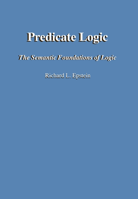 Predicate Logic - Richard L Epstein