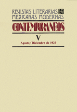 Contemporáneos V, agosto–diciembre de 1929 - Varios Autores