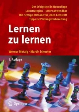 Lernen zu lernen - Werner Metzig, Martin Schuster