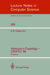 Advances in Cryptology - CRYPTO '86 - 