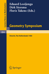 Geometry Symposium Utrecht 1980 - 