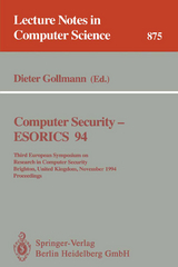 Computer Security - ESORICS 94 - 